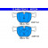 Brake Pad Set, disc brake 13.0460-7224.2 ATE, Thumbnail 2