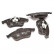 Brake Pad Set, disc brake 13.0460-7250.2 ATE