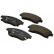 Brake Pad Set, disc brake 13.0460-7262.2 ATE