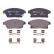 Brake Pad Set, disc brake 13.0460-7263.2 ATE