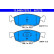 Brake Pad Set, disc brake 13.0460-7270.2 ATE