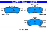 Brake Pad Set, disc brake 13.0460-7290.2 ATE