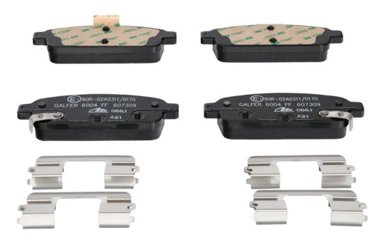 Brake Pad Set, disc brake 13.0460-7309.2 ATE, Image 2