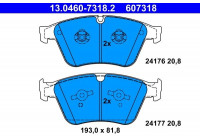Brake Pad Set, disc brake 13.0460-7318.2 ATE