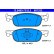 Brake pad set, disc brake 13.0460-7332.2 ATE
