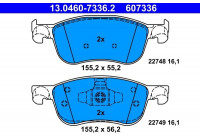Brake Pad Set, disc brake 13.0460-7336.2 ATE