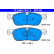 Brake Pad Set, disc brake 13.0460-7341.2 ATE