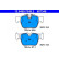 Brake pad set, disc brake 13.0460-7349.2 ATE