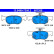 Brake pad set, disc brake 13.0460-7350.2 ATE