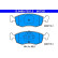 Brake pad set, disc brake 13.0460-7351.2 ATE