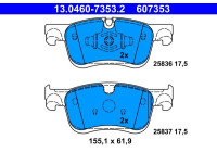 Brake pad set, disc brake 13.0460-7353.2 ATE