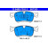 Brake pad set, disc brake 13.0460-7353.2 ATE