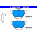 Brake pad set, disc brake 13.0460-7355.2 ATE