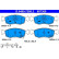 Brake pad set, disc brake 13.0460-7360.2 ATE