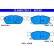 Brake pad set, disc brake 13.0460-7361.2 ATE