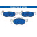 Brake pad set, disc brake 13.0460-7365.2 ATE