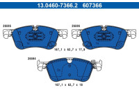 Brake pad set, disc brake 13.0460-7366.2 ATE