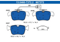 Brake pad set, disc brake 13.0460-7372.2 ATE