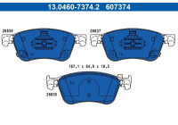 Brake pad set, disc brake 13.0460-7374.2 ATE
