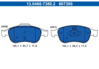 Brake pad set, disc brake 13.0460-7380.2 ATE
