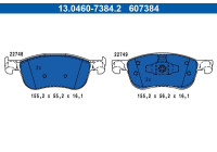 Brake pad set, disc brake 13.0460-7384.2 ATE