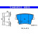 Brake pad set, disc brake 13.0460-8019.2 ATE