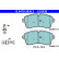 Brake pad set, disc brake 13.0470-2636.2 ATE