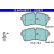 Brake pad set, disc brake 13.0470-2637.2 ATE