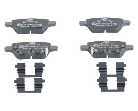 Brake pad set, disc brake 13.0470-2638.2 ATE, Image 2