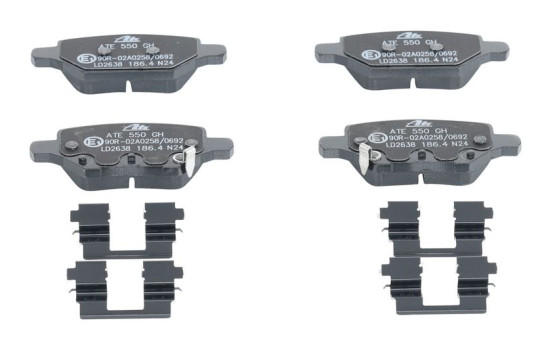 Brake pad set, disc brake 13.0470-2638.2 ATE, Image 2