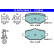 Brake pad set, disc brake 13.0470-2644.2 ATE