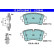 Brake pad set, disc brake 13.0470-2646.2 ATE
