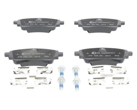 Brake pad set, disc brake 13.0470-2646.2 ATE, Image 2