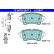 Brake pad set, disc brake 13.0470-2647.2 ATE