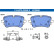 Brake pad set, disc brake 13.0470-2650.2 ATE