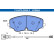 Brake pad set, disc brake 13.0470-2654.2 ATE