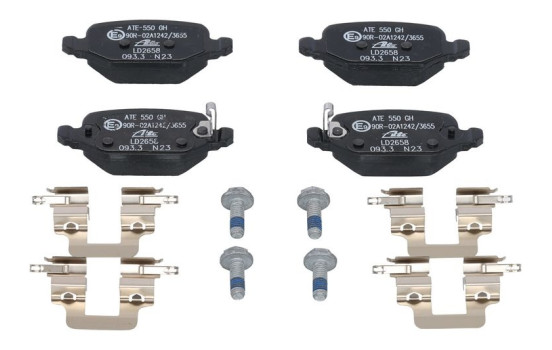 Brake pad set, disc brake 13.0470-2658.2 ATE, Image 2