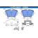 Brake pad set, disc brake 13.0470-2662.2 ATE