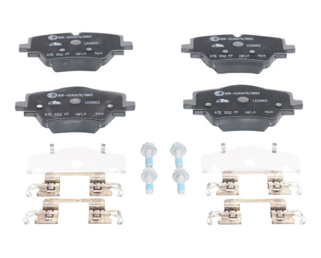 Brake pad set, disc brake 13.0470-2662.2 ATE, Image 2