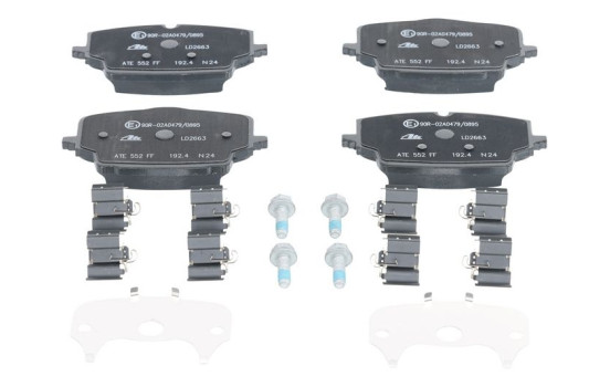 Brake pad set, disc brake 13.0470-2663.2 ATE, Image 2
