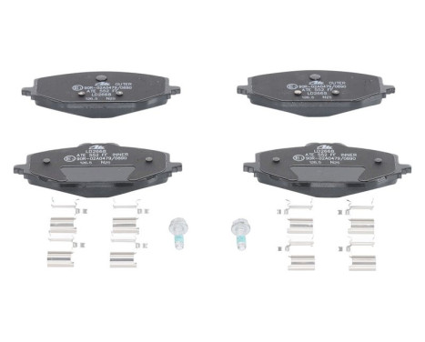 Brake pad set, disc brake 13.0470-2668.2 ATE, Image 2