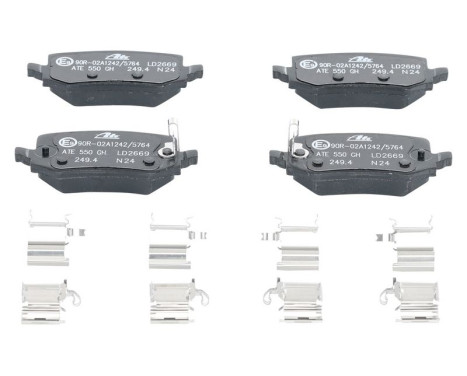 Brake pad set, disc brake 13.0470-2669.2 ATE, Image 2