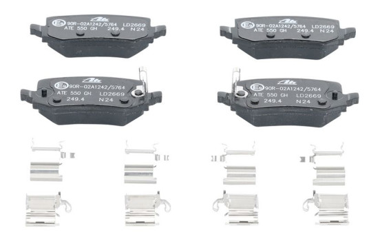 Brake pad set, disc brake 13.0470-2669.2 ATE, Image 2