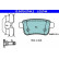 Brake pad set, disc brake 13.0470-2744.2 ATE