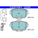 Brake pad set, disc brake 13.0470-2780.2 ATE