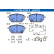 Brake pad set, disc brake 13.0470-3702.2 ATE