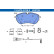 Brake pad set, disc brake 13.0470-3705.2 ATE