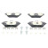 Brake pad set, disc brake 13.0470-3883.2 ATE, Thumbnail 2