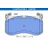 Brake pad set, disc brake 13.0470-4709.2 ATE