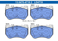 Brake pad set, disc brake 13.0470-4718.2 ATE